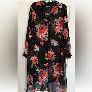 INC International Concepts Floral Duster 1X